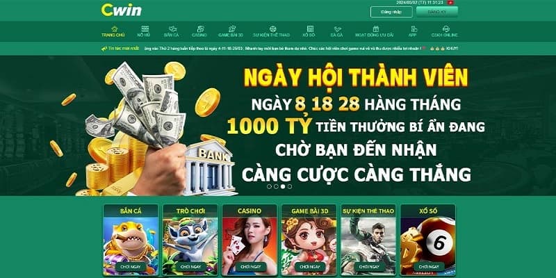 Một số phương thức nạp tiền cơ bản