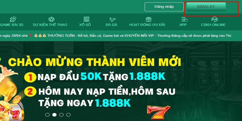 Truy cập vào trang chủ để đăng ký CWIN nhận 88K